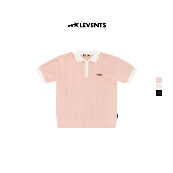 Áo Polo Levents Authentic Knitted Semi-Oversized Len Dệt