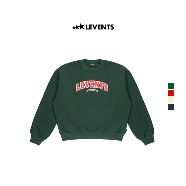 Áo Sweater Levents Seasonal Visual Boxy Nỉ Bông
