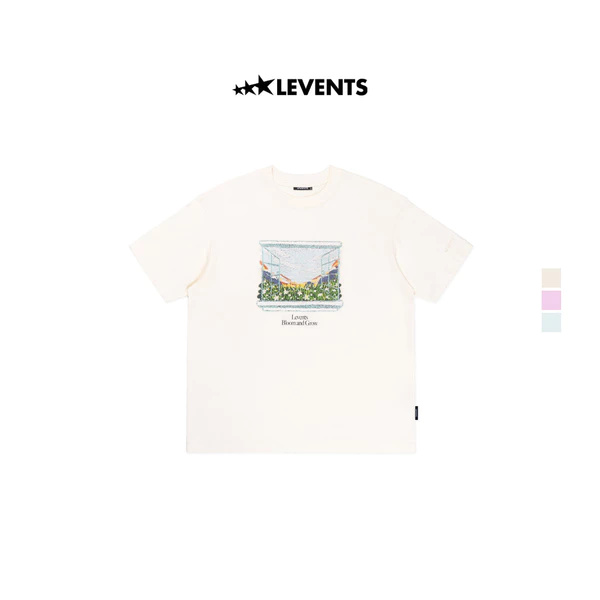 Áo Thun Levents Flowers Window Tee Oversized 100% Cotton T-shirt