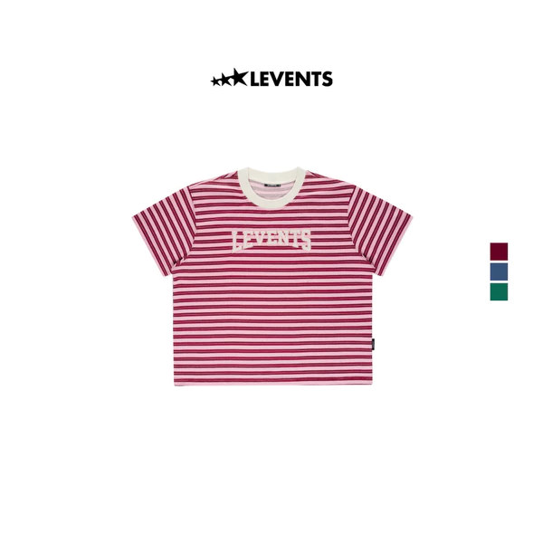 Áo Thun Levents Seasonal Striped Boxy Tee 100% Cotton T-shirt