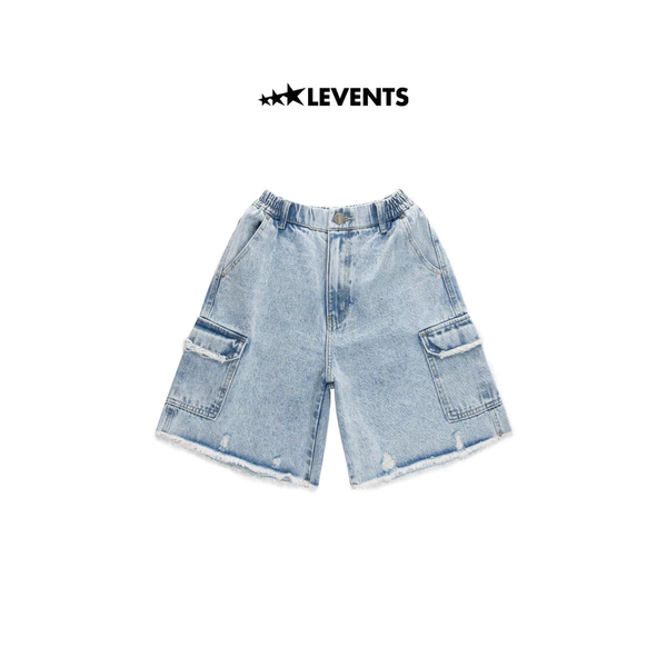 Quần Đùi Levents Cargo Denim Short Jeans/ Blue Denim