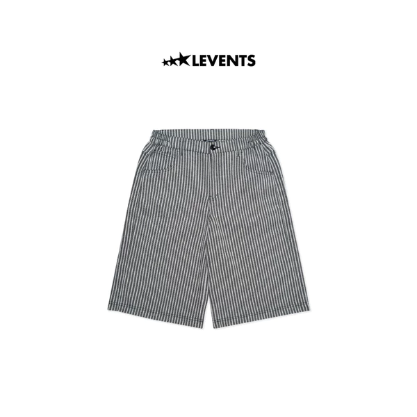 Quần Lửng Levents Striped Jorts/ Black 50% Poly & 50% Cotton