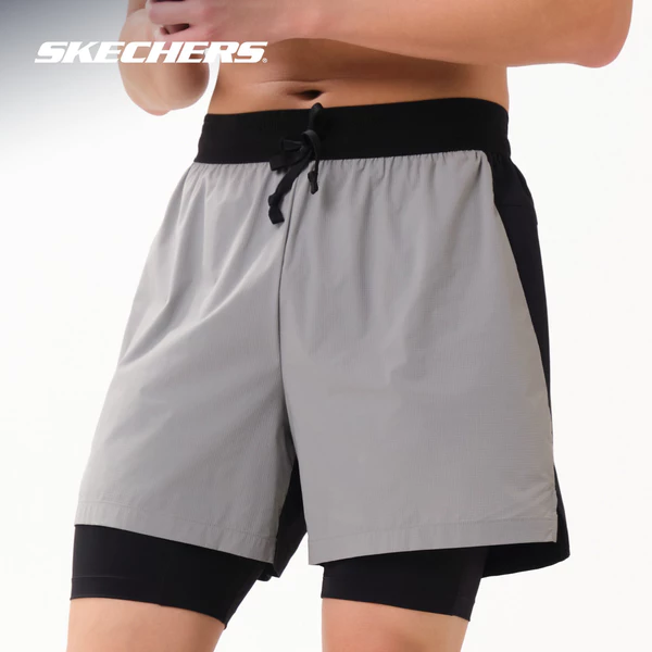Quần Đùi Thể Thao Nam Skechers Running Performance Shorts - SP226M128-04D8