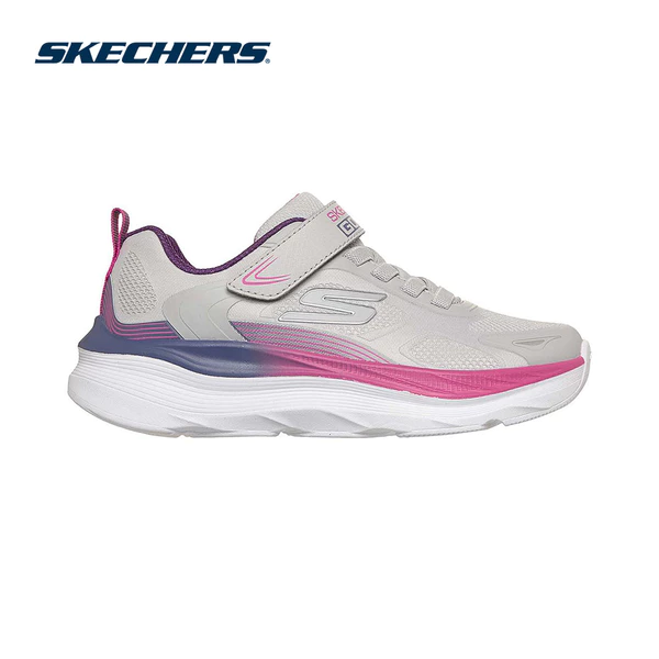 Giày Thể Thao Bé Gái Skechers Max Run - 303989L-GRY Air-Cooled Goga Mat