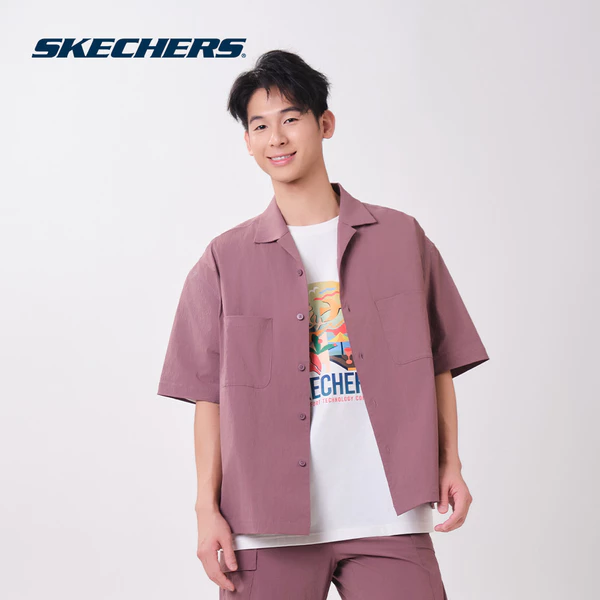 Short Sleeve Shirt Nam Skechers Cali Breeze Iconic Short Sleeve Shirt - SL326M282-0220