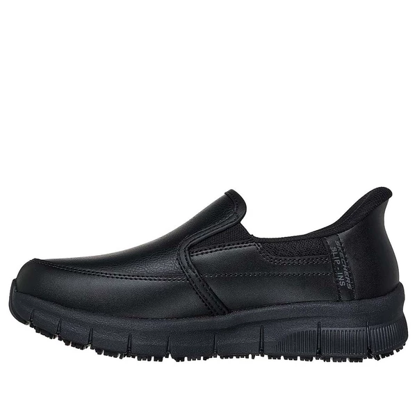 Giày Thể Thao Nữ Skechers Slip-ins Work Nampa Engus Bảo Hộ Lao Động - 108235W-BLK Air-Cooled Memory Foam