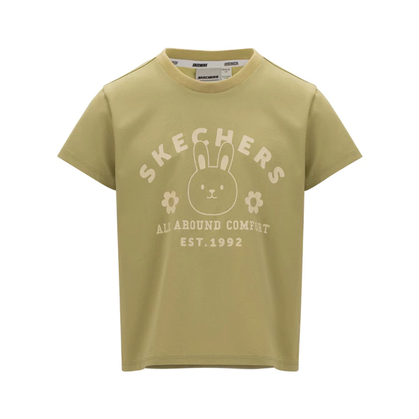 Áo Thun Tay Ngắn Bé Gái Skechers Short Sleeve Tee - SL125G090-KG03 Online Sale