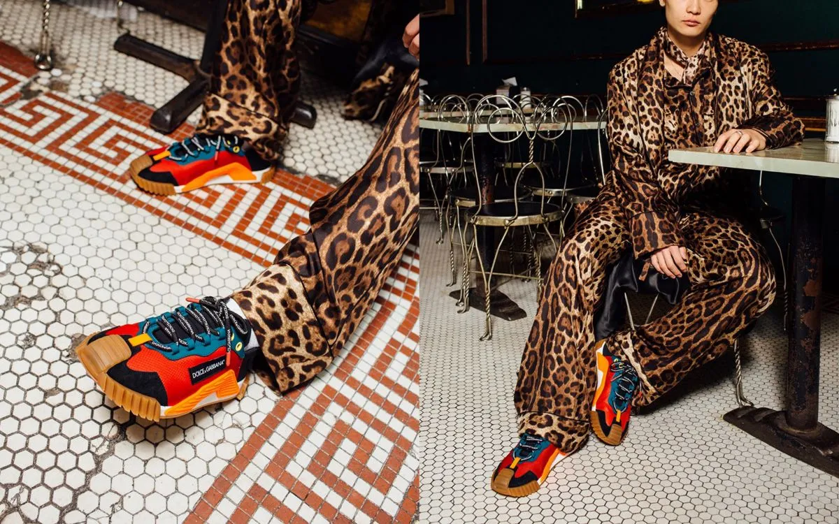 Bắt gặp Dolce&Gabbana cùng phối màu NS1 Sneaker mới nhất mon men qua từng góc phố