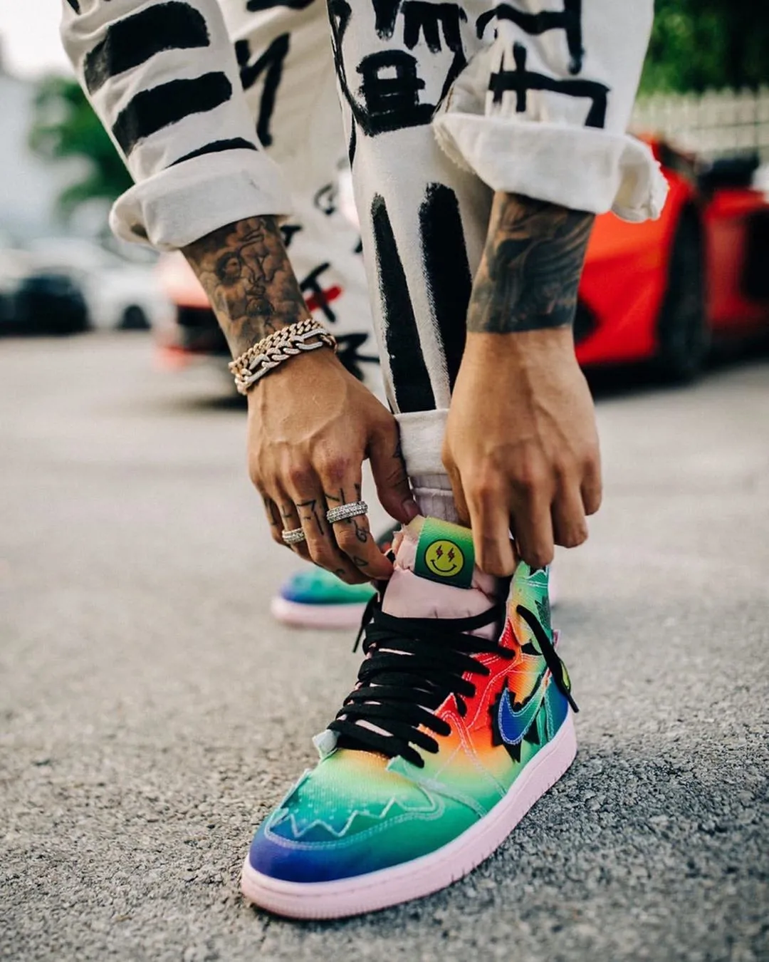 J Balvin x Air Jordan 1: Thiết kế giày đầy lục sắc
