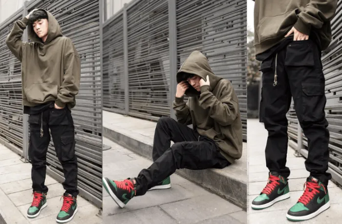 Năng động, thoải mái trong outfit quần cargo x áo hoodie