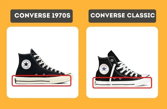 Cách phân biệt converse 1970s với giày converse classic