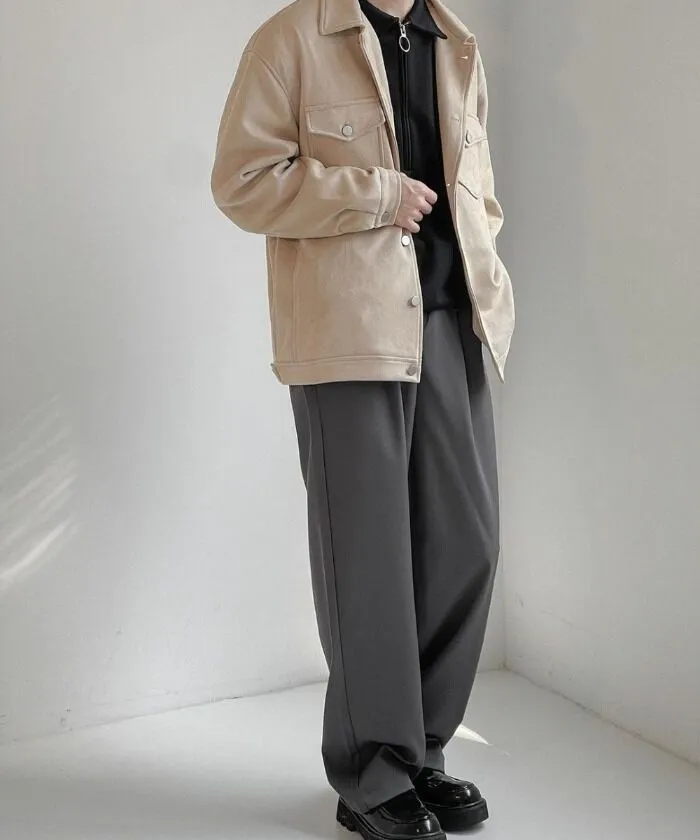 Những outfit phối đồ với quần ống rộng nam chất lừ