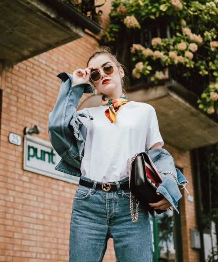 Sử dụng khăn bandana làm khăn quàng cổ