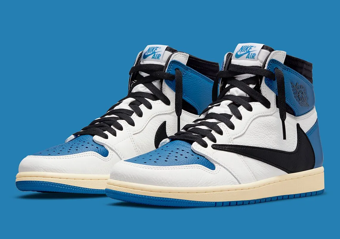 [NEWS] Hình ảnh chính thức từ sự hợp tác Travis Scott x fragment x Air Jordan 1 High "Military Blue"