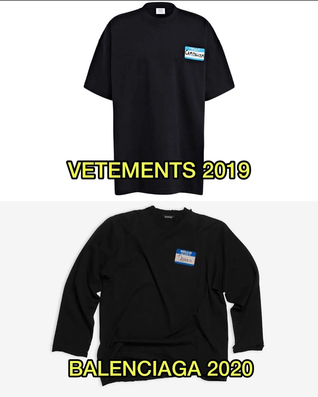 Vetements tố Balenciaga đạo nhái kèm dòng caption cực gắt