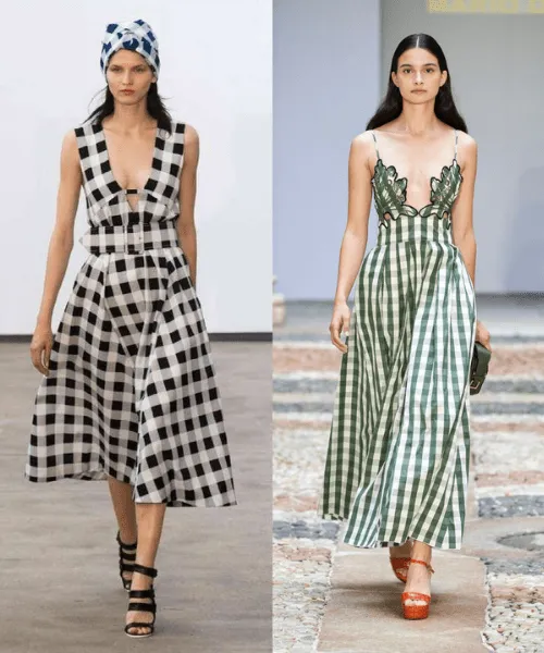 Những thiết kế váy gingham trên chất liệu vải cotton hoặc linen thoáng mát là sự đầu tư lý tưởng cho tủ đồ của bất kỳ cô gái nào.