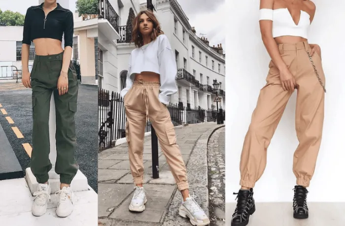Phối đồ với quần cargo nữ và áo croptop