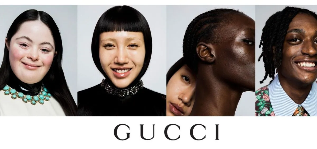 GUCCI cùng loạt người mẫu tự tin thể hiện khuyết điểm trong quảng cáo mỹ phẩm