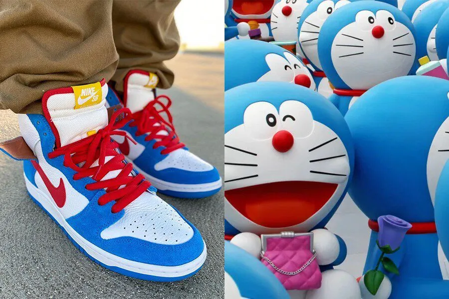 Sống lại tuổi thơ cùng phát hành Nike SB Dunk High đậm dấu ấn Doraemon