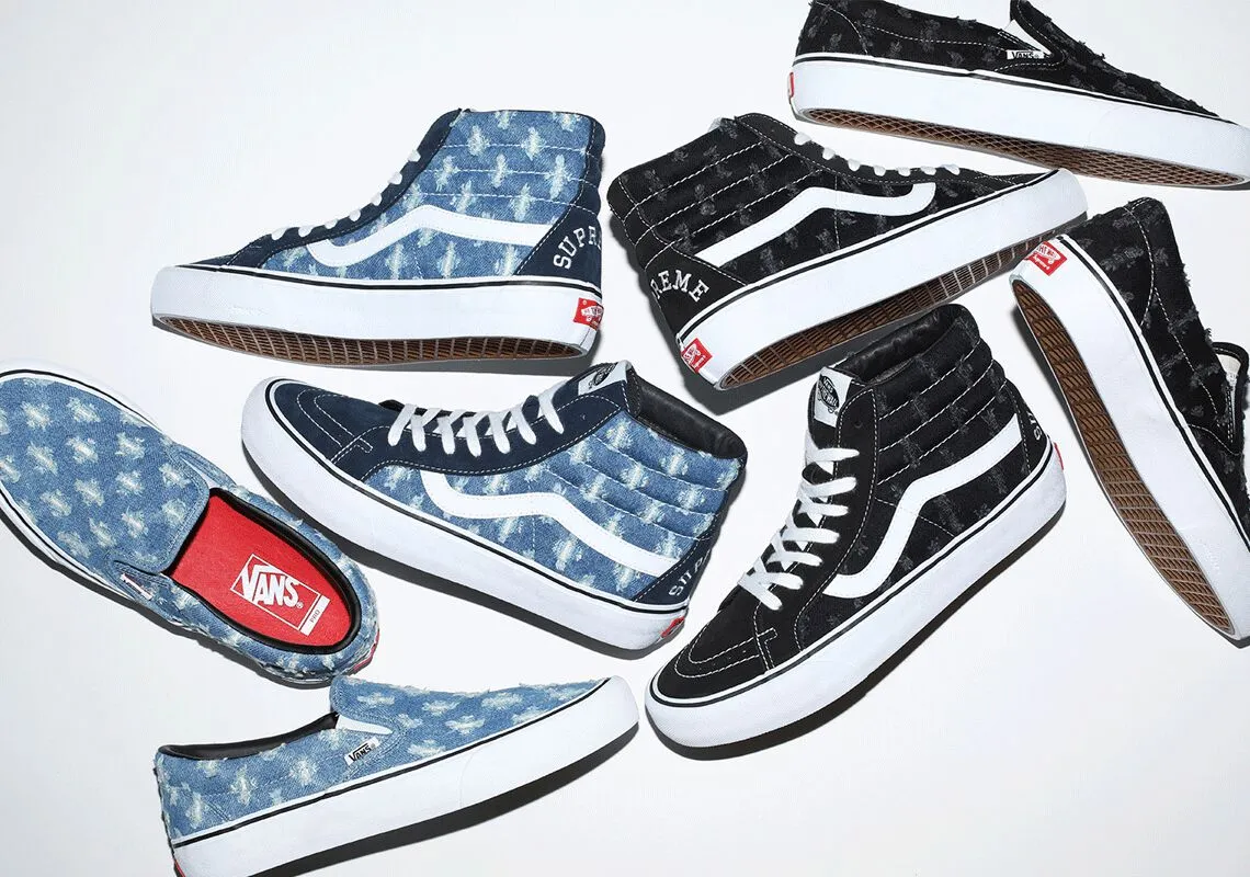 Supreme x Vans rục rịch quay trở lại cùng phối màu denim vô cùng bắt mắt