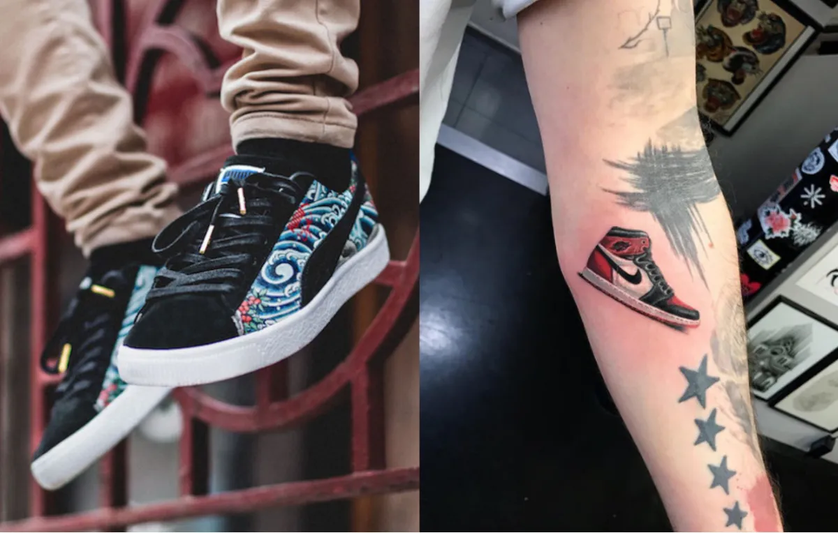 Mẫu số chung giữa văn hoá sneaker và nghệ thuật xăm hình