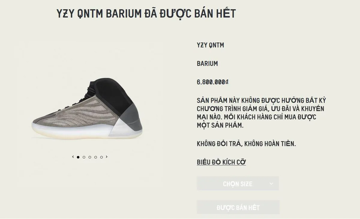 adidas Yeezy Quantum Barium - Một cú hích cần thiết