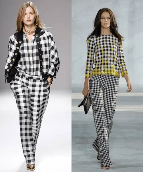 Họa tiết gingham xuất hiện dày đặc ở sàn diễn của các thương hiệu thời trang lớn nhỏ