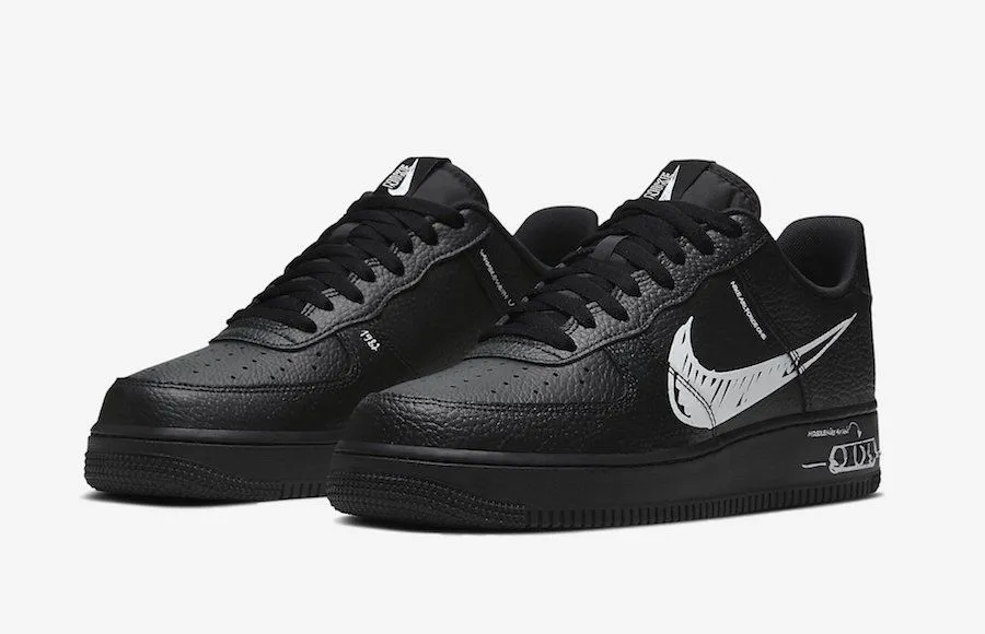 Phiên bản Air Force 1 với hoạ tiết nét vẽ Sketching thú vị
