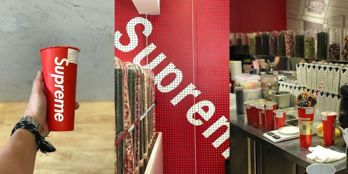 Thật hư câu chuyện Supreme bán trà sữa?