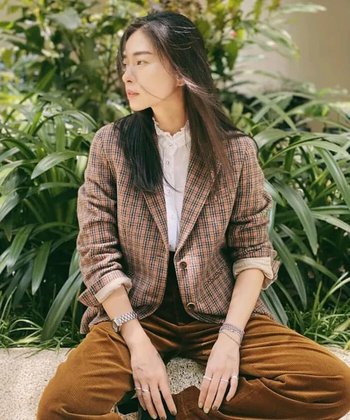 Phối đồ với blazer cùng quần baggy