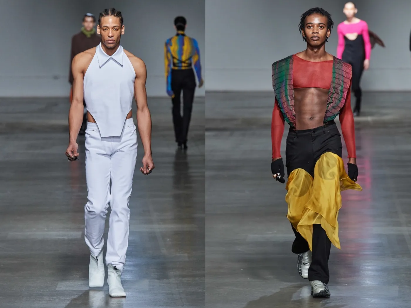 London Fashion Week không kém cạnh với các buổi trình diễn quái đản
