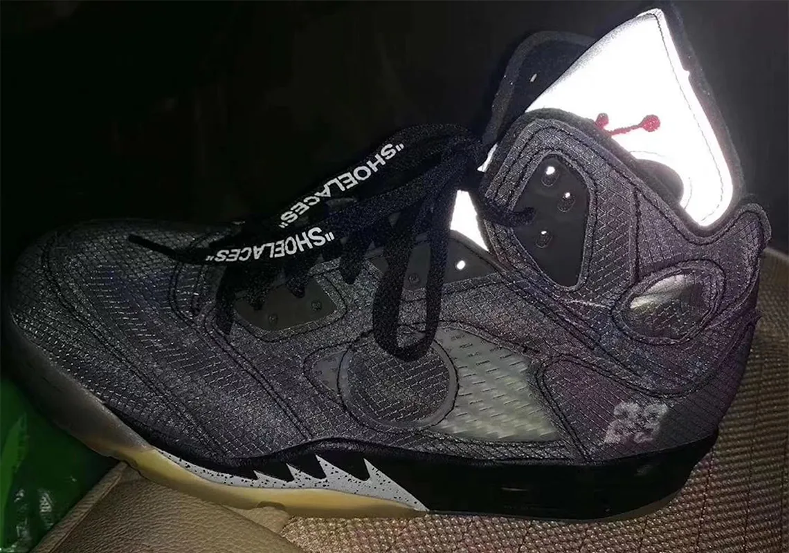 Hé lộ hình ảnh đầu tiên của thiết kế Off-White x Air Jordan 5