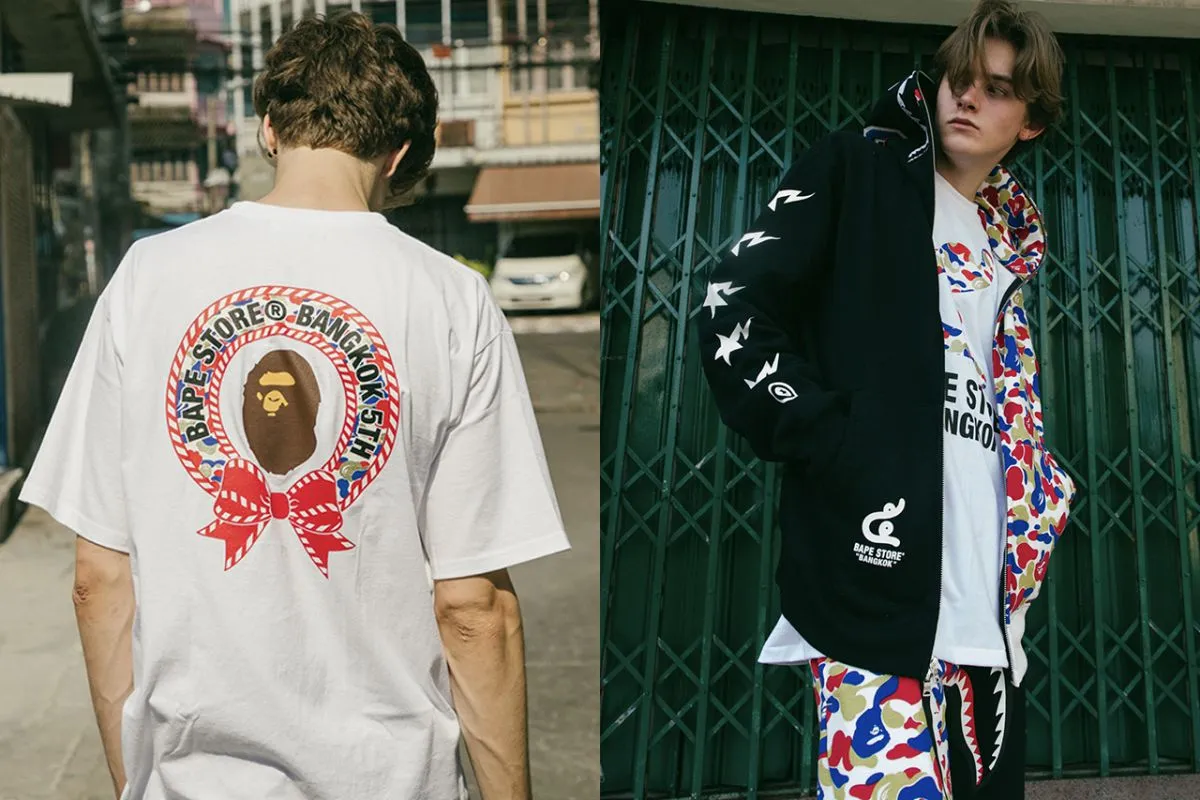 Ăn mừng kỷ niệm cửa hàng đầu tiên, BAPE Thái Lan tung ra BST camo độc quyền