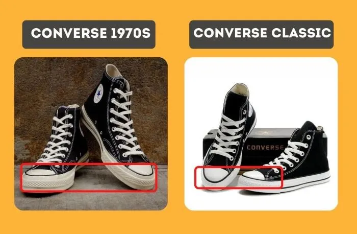 Cách phân biệt converse 1970s với giày converse classic