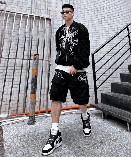 Phối đồ với Jordan 1 cổ cao cùng quần short 