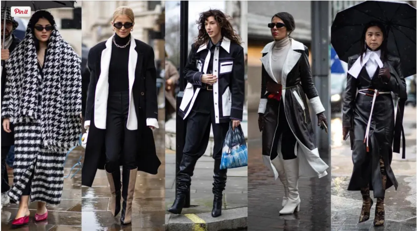 Tông màu trắng - đen thống lĩnh Streetstyle London Fashion Week 2020