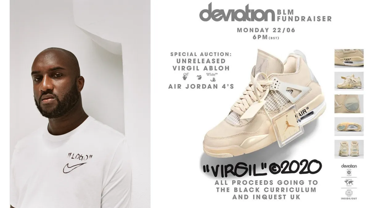 Virgil Abloh đấu giá siêu phẩm sneakers nhằm gây quỹ Black Lives Matter