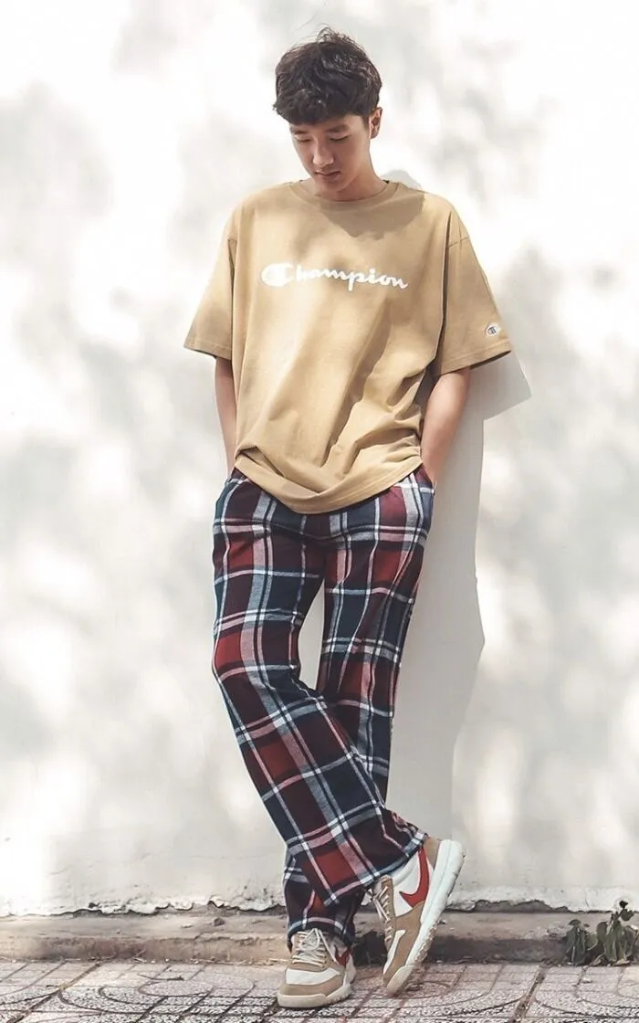 Một set đồ thể hiện khí chất năng động khi các chàng muốn ra ngoài dạo phố