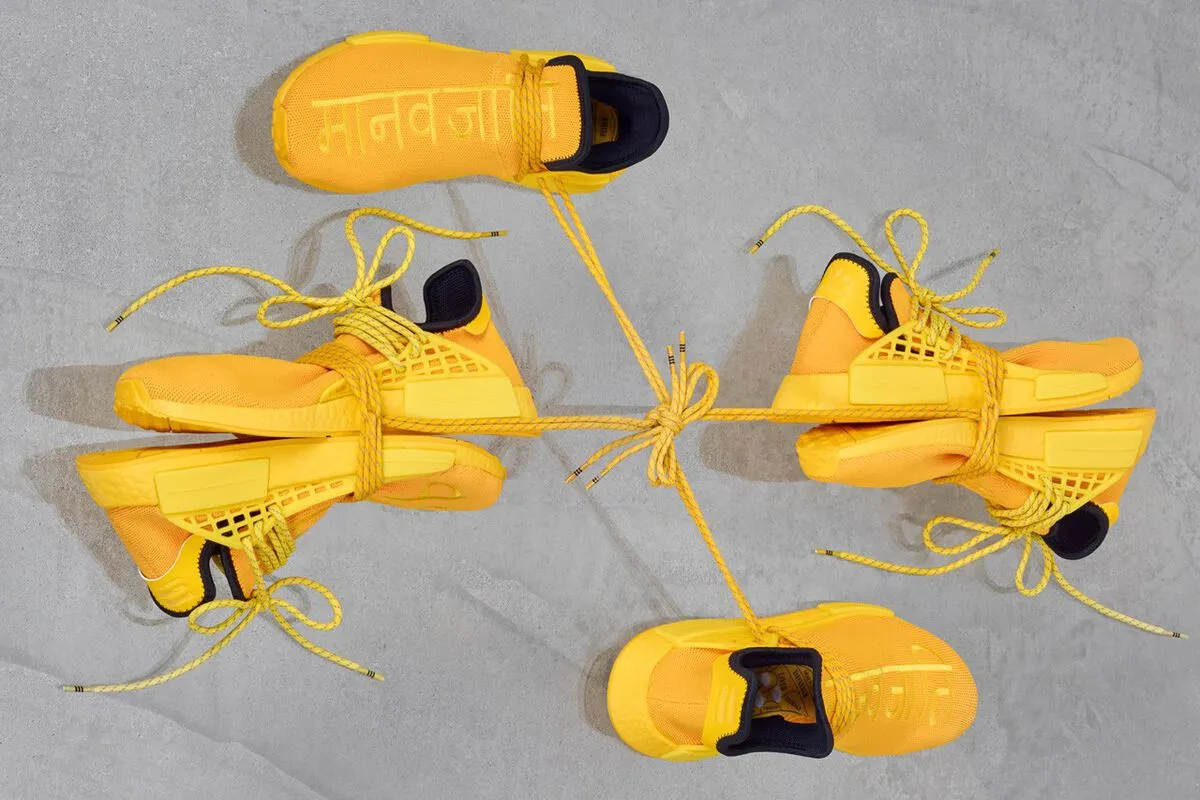 Pharrell x adidas NMD Hu “Human Race”: Phối màu vàng càn quét dân chơi giày
