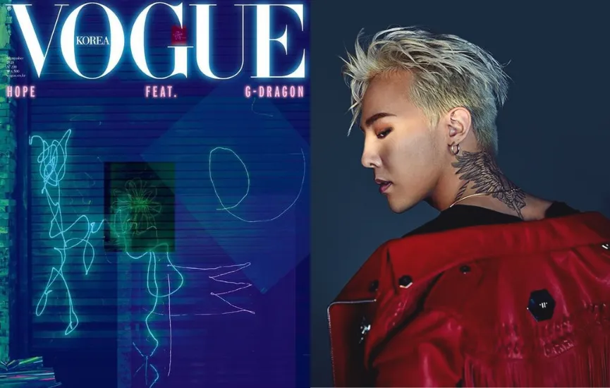 Giới mộ điệu hào hứng với bìa tạp chí được vẽ bởi G-Dragon