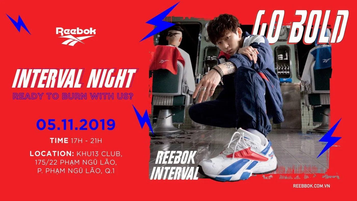Quẩy thật hăng, Diện thật đẹp – Tất cả đang đợi bạn tại Reebok Interval Night