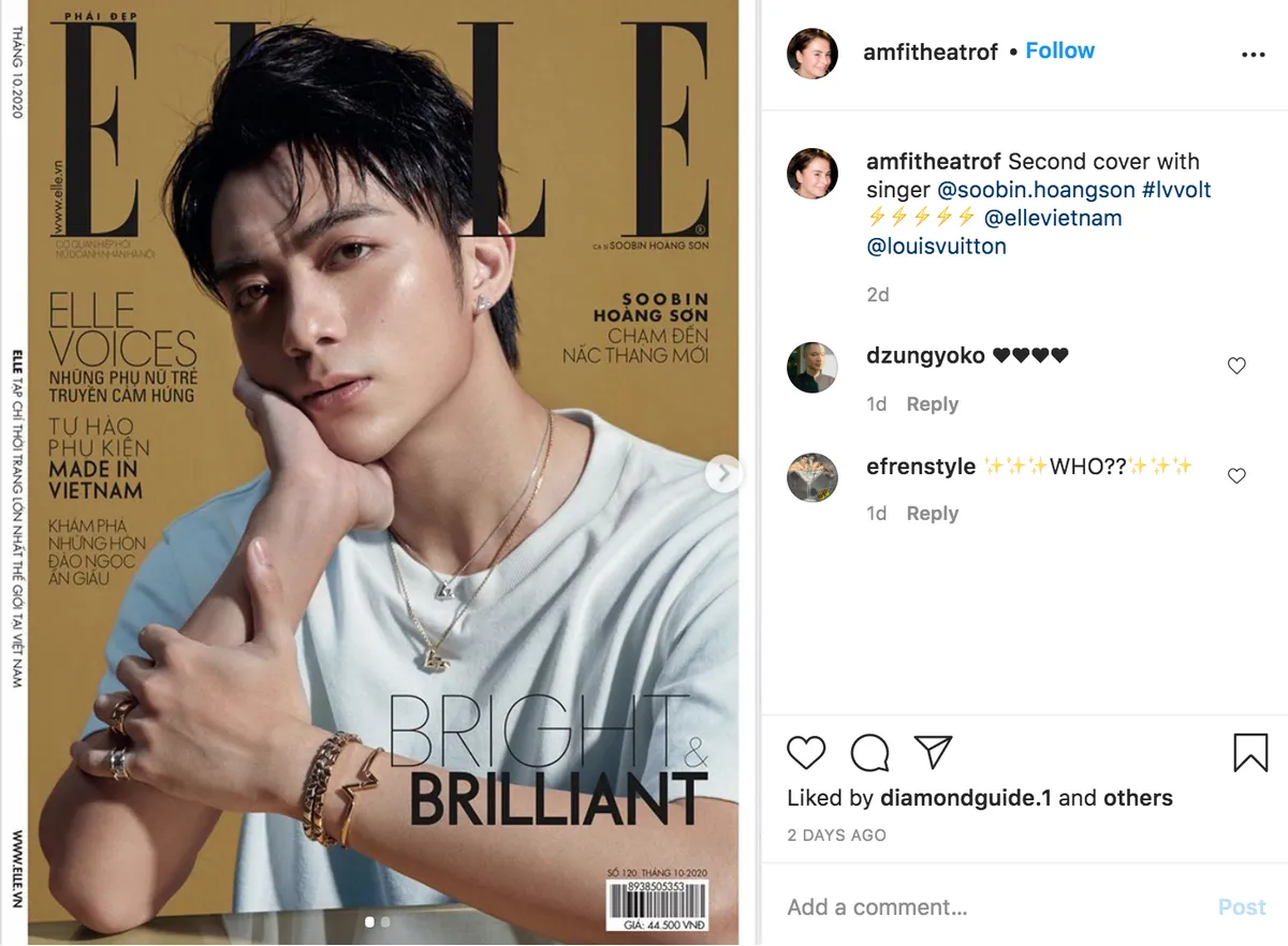 Soobin Hoàng Sơn được đích danh giám đốc nghệ thuật Louis Vuitton khen ngợi