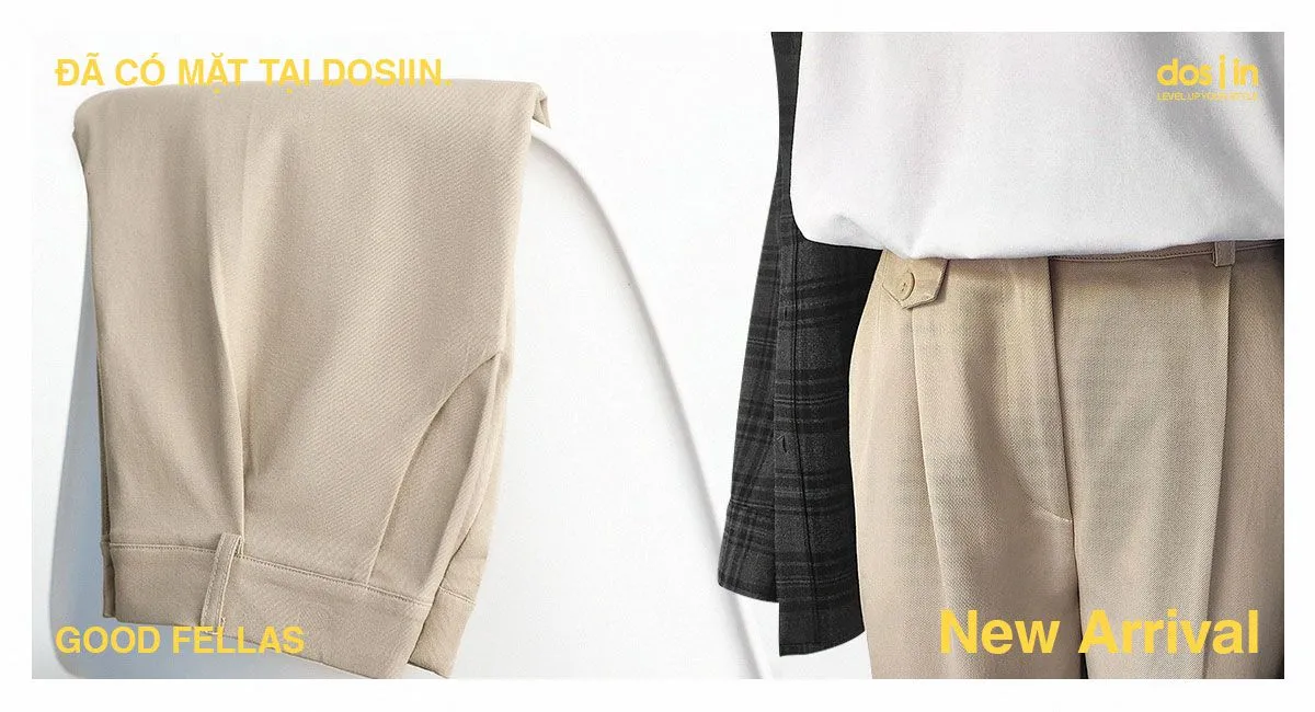 Good Fellas cùng thiết kế Crop Pants năng động, không quá rộng và rất gọn gàng
