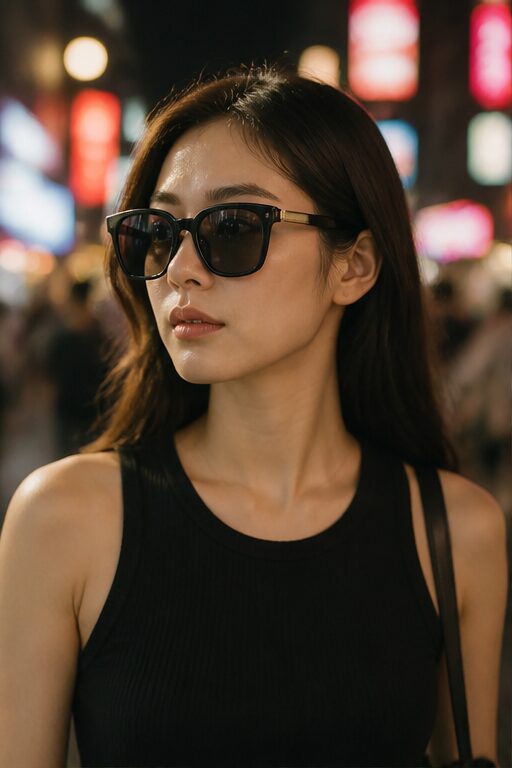 áo ba lỗ đen, chất liệu cotton, có dây đeo vai