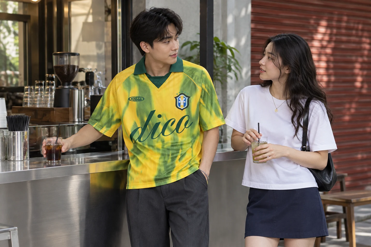 Áo jersey được mặc trong cuộc hẹn thường ngày cùng bạn bè.